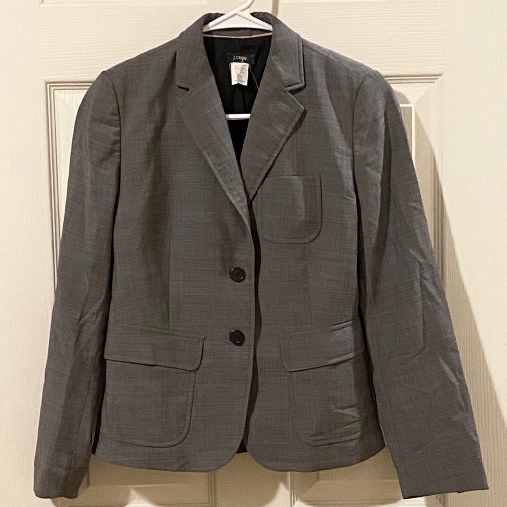 J. Crew Gray Wool Blazer Jacket